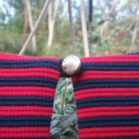 Express Striped Sleeveless Skater Dress - Picture 2 of 8